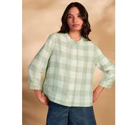 Celtic & Co. Celtic & Co. Green Check Swing Blouse