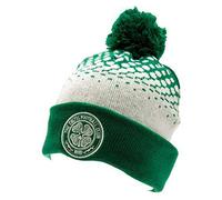 Celtic Cuff Bobble Knitted Hat