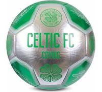 Celtic FC - "Coybig" ballon de foot métallique avec signatures BS3710 (5) (Vert/argent)