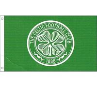 Celtic FC - drapeau "Core", blason BS2443 (taille unique) (vert/blanc)