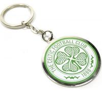 Celtic FC - Porte-clés émail Armoiries BS3175 (taille unique) (Blanc/Vert)