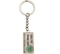 Celtic FC - Porte-clés plaque de rue TA10290 (taille unique) (Argent/Blanc)