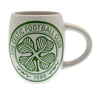 Générique Celtic FC Tasse à thé avec écusson du club de football Vert Blanc Boîte cadeau officielle