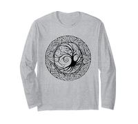 Celtic Irlande Viking Motif nœud Celtique Arbre Manche Longue