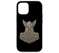 Celtic Nordic Viking: Thor Hammer Mjolnir Coque pour iPhone 12/12 Pro