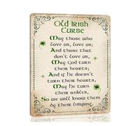 Celtic Shamrock Poster Vintage Irish Wall Art Good Luck Charm Decor for Home Office Pub Cafe Farmhouse Style(Unframed,12x18inch(30x45cm))