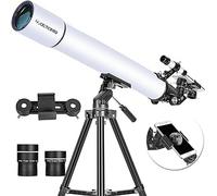 Celticbird Telescope for Adults High Power, Travel Telescopes for Adults, Gifts for Astronomy Beginners, 80mm Aperture, 900 Refractor Telescope with AZ Mount