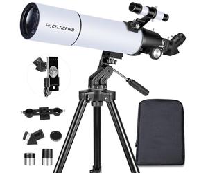 Celticbird Télescopes réfracteurs pour Astronomie Adultes, Enfants et débutants (90800)