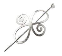 Celtique Barrettes Métal Épingle Bâton Bun Porte-Robe Pins Cheveux Tricoté Fleur Pour Les Cheveux Longs Tresses Bijoux Cheveux Clip Slide Avec Memory Stick