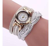 Celucke Montre Femmes avec Bracelet en Cordon Tourné Pendentif Diamant Commercial Montres à Quartz analogique Fashion Luxe élégantes Simple Aiguille Cristal Poignet 2025