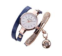 Celucke Montre Femmes avec Bracelet en Cordon Tourné Pendentif Diamant, Montres à Quartz analogique Fashion Luxe élégantes Simple Aiguille Cristal Poignet 2025