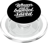Celui Qui croit et est baptisé Sera sauvé PopSockets PopGrip pour MagSafe