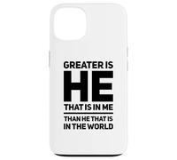 Celui Qui est en Moi est Plus Grand Que celui Qui est dans Le Monde Coque pour iPhone 13