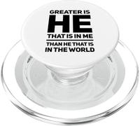 Celui Qui est en Moi est Plus Grand Que celui Qui est dans Le Monde PopSockets PopGrip pour MagSafe