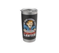 Celui qui rit le dernier a le meilleur avocat en matière de divorce Gobelet isotherme en acier inoxydable double paroi