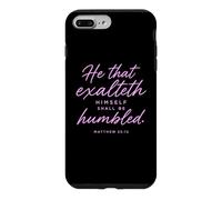 Celui Qui s'élève Sera humilié Matthieu 23:12 Priez Coque pour iPhone 7 Plus/8 Plus
