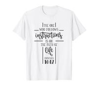 Celui Qui Suit Les Instructions est la Bible du Chemin de Vie T-Shirt Graphique avec Valeur