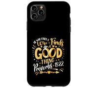 Celui qui trouve une femme trouve une bonne chose proverds 18 22 Christ Coque pour iPhone 11 Pro Max