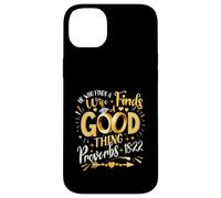 Celui qui trouve une femme trouve une bonne chose proverds 18 22 Christ Coque pour iPhone 14 Plus