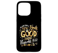 Celui qui trouve une femme trouve une bonne chose proverds 18 22 Christ Coque pour iPhone 15 Pro Max