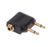 Celuicion Adaptateur de casque d'avion, adaptateur d'avion pour casque, double adaptateur de casque portable | Écouteurs et accessoires compacts, robustes et légers, accessoires électroniques