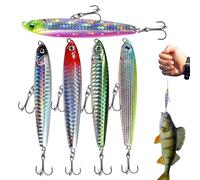 Celuicion Appâts enfonçants | Appâts artificiels rigides multicolores,Petits hameçons pour lancer long pour truite achigan nuit à Moscou Lac Rivière Bateau Kayak étang eau tori