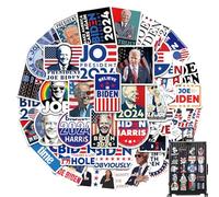 Celuicion Autocollants 2024, autocollants électoraux Biden - 50 autocollants électoraux Biden 2024, décorations pour la maison, décalcomanies politiques pour voitures, bouteilles d'eau,
