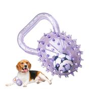 Celuicion Balle Couineuse pour Chien,Balle pour Chiot avec Football À L'Intérieur | Jouets Interactifs pour Chien en Caoutchouc À Picots avec Poignée | Entraînement Et Jeu en Intérieur Et