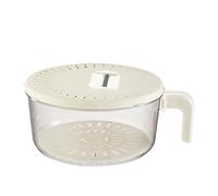 Celuicion Bassine de lavage - Lavabo à fruits double couche, récipient alimentaire avec poignée pliante égouttoir pour cuisine, camping, cuisine, nourriture, pique-nique, barbecue