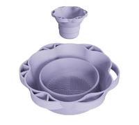 Celuicion Bol Nettoyant Pinceaux Maquillage - Bol De Lavage Pour Pinceaux Cosmétiques,Outils De Lavage Avec Support De Séchage Grattoir Pliable Et Séchage À L'Air Pour Maison Et Salon