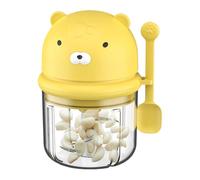 Celuicion Broyeur à ail mini hachoir électrique - Robot de cuisine multifonction robuste avec récipient pour hacher hacher les légumes, oignons, viande, fruits et noix