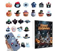 Celuicion Calendrier de l'Avent compte à rebours d'Halloween - Calendrier de l'Avent 2025 - Mini figurines à collectionner - Horreur pour hommes, femmes, filles, adolescents, adultes, cuisine, maison