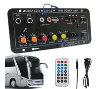 Celuicion Carte amplificateur haute puissance, carte amplificateur de puissance pour voiture - Module amplificateur audio stéréo numérique 12 V et 24 V - Kit électronique, carte haut-parleur sans fil