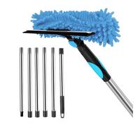 Celuicion Chiffonnette Extensible - Manche Long pour Plafonds Hauts,Outils de Nettoyage Réutilisables pour Meubles Murs Ventilateur Toiles d'Araignée Intérieur Extérieur