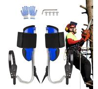 Celuicion Crampons De Grimpe d'arbre pour Travaux Arboricoles,Équipement Portable de Grimpe - Kit Harnais Sécurisé et Robust pour Survie Sports Jungle Professionnels Cueillette Fruit Intérieur -