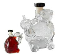 Celuicion Décanter Pour Alcools,Décoration D'Intérieur Humoristique Tortue Réutilisable | Carafe À Bourbon En Verre Pour Spiritueux - Cadeau pour Homme, Anniversaire Papa, Bar Maison pour Vin,