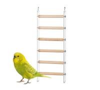 Celuicion Écheld'oiseau pour Cage, échelde Cage d'oiseau | Étape Perche pour la Cage,Jouet d'échelamusant pour l'entraînement, avec Un Crochet Rotatif à 360 °, pour s tourtereaux, Perroquet, s