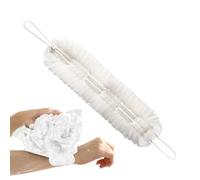 Celuicion Épurateur de douche arrière, machine à laver arrière pour douche,2 en 1 salle de bain loofah - Nettoyeur de corps à séchage rapide avec poignées de corde, éponge pour enlever la peau
