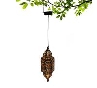 Celuicion Lanternes extérieures, lanterne solaire extérieure - Lanternes d'allumage imperméable extérieur - Lampe de jardin marocaine d' marocaine, décoration élégante avec crochet pour