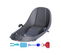 Celuicion Luge pour enfants - Sports d'hiver avec dossier - Luge à neige Toboggan avec frein intégré - Pour les enfants et par temps froid sur les collines couvertes de neige dans le parc dans le