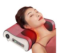 Celuicion Masseur au cou et à l'épaule, coussin de massage,Oreillers de col massages chauffés | Chauffage de tissu profond Chauffage de conception ergonomique portable pour la voiture de voyage à la