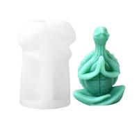 Celuicion Moule à Bougie, Moule en résine - Moule en Silicone de Yoga pour fabriquer des Bougies, Artisanat Fait à la Main du Moule en résine de l',