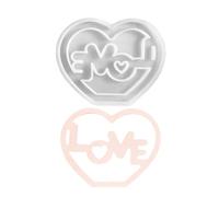 Celuicion Moule à chocolat maman, moule en silicone pour la fête des mères, décoration de coeur flexible faite à la main pour la maison de bureau, les femmes, la famille et les amis