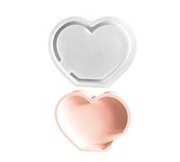 Celuicion Moule en forme de coeur, moule en silicone pour la fête des mères - Décorations de coeur flexibles faites à la main pour la maison de bureau des femmes et des amis