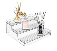 Celuicion Organisateur d'assaisonnement d'armoire, organisateur d'assaisonnement de cuisine,Support d'affichage acrylique de grande capacité à 3 niveaux - Carte de rangement flexible, organisateur