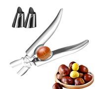Celuicion Ouvre-Châtaignes - Décortiqueur en Acier Inoxydable - Pince Ouvre-Noix en Métal,pour la Cuisine Familiale à la Maison, le Snacking, l'Épluchage, les Vacances, et la Préparation des