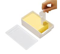 Celuicion Porte-beurre avec couvercle, récipient à beurre crème avec cutter, garder le beurre frais, plateau à beurre, lavable au lave-vaisselle, excellent cadeau en cuisine pour le beurre de la