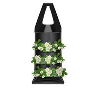 Celuicion Sac de planteur de fraises pour la culture, sac de culture de fraises | Cascia murale vivante 9 trous | Gérer le sac de planteur de fraise pour mur, salon balcon