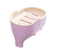 Celuicion Saveur de savon, savon | Porte de barre de savon à double couche avec drain - Plateau de barre de shampooing éléphant, éponge, boîte de bar, accessoires de cuisine