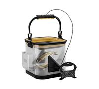 Celuicion Seau à poisson appât - Sac d'appât transparent pour pêcheurs | Panier à poisson multifonction EVA portable accessoire de pêche pour débutants professionnels randonnées lacs rivières eau